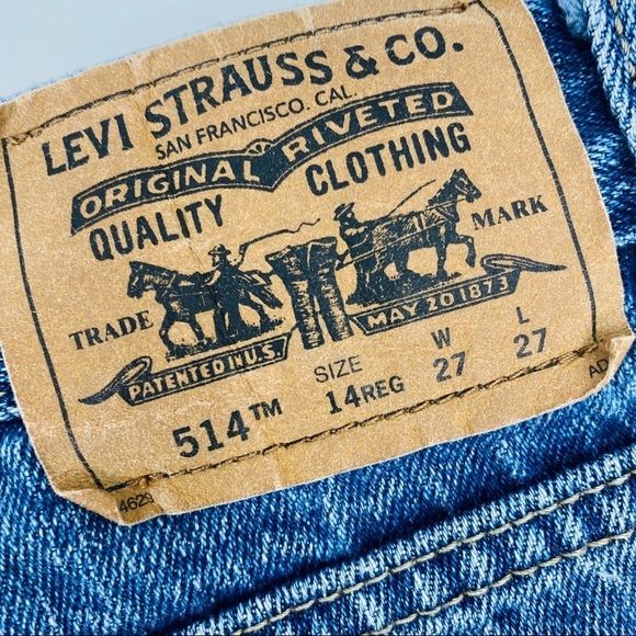 Levi Strauss 514 Acid Wash Tye Dye Jean Shorts - Picture 5 of 12